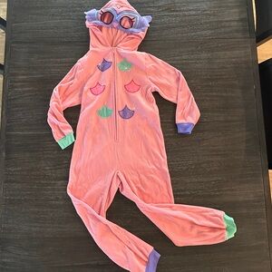 Cat & Jack Girls S (6/6x) Polyester Pink Hooded Pajamas
